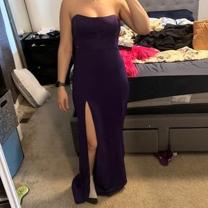 Purple gown showpo size 6 US